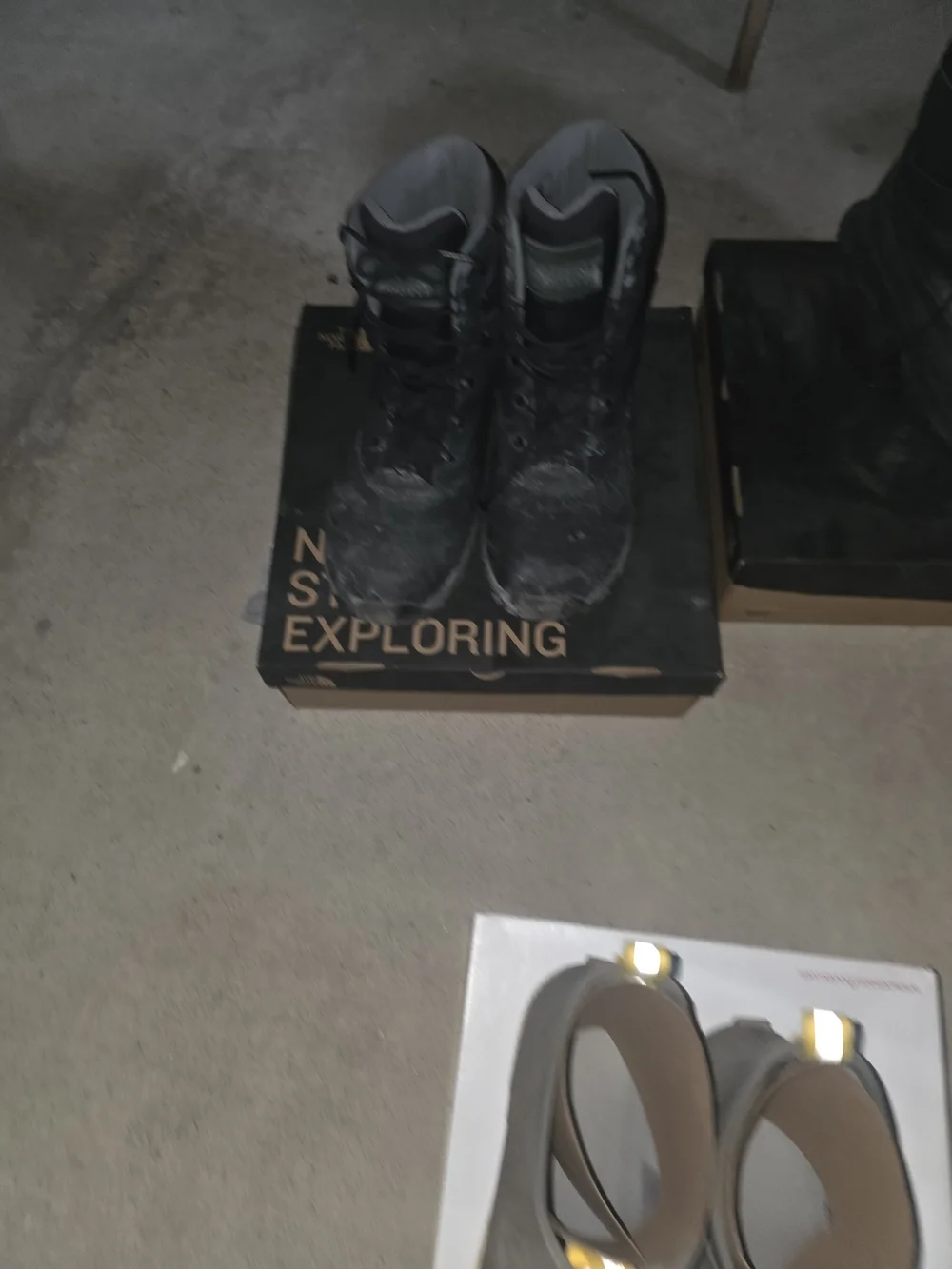 Six Pairs Of Men's Winter Boots. Size 14. All Insulated Or Waterproof.